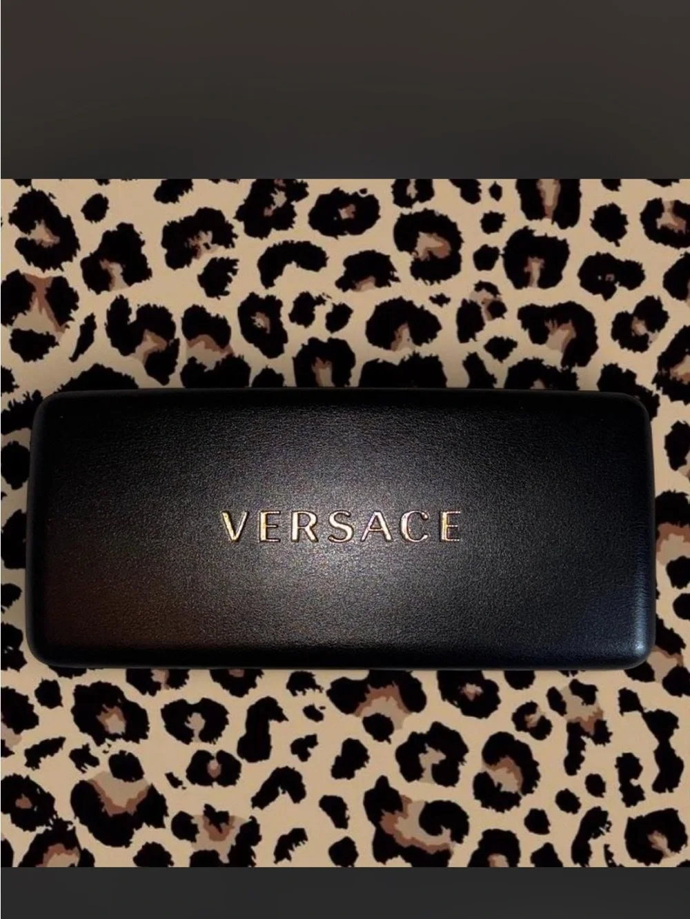 Versace Black Sunglasses Box with Gold Logo